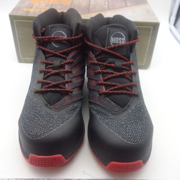 NEW Hoss Boots Rim Fly Black Red High Top Composite Toe Slip Resistant Men's 10 - Picture 4 of 10